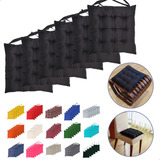 Kit Almofadas Futon Assentos Para Cadeiras Oxford 40x40 6 Un