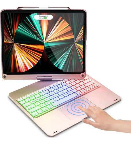 Teclado Con Funda Rotación Para iPad Air13 M2, iPad Pro 12.9 | Envío gratis