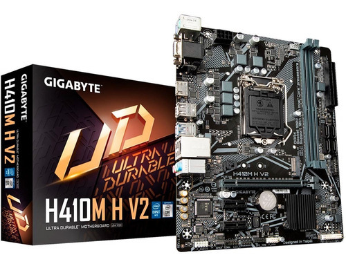 Motherboard Gigabyte H410m H Ddr4 Intel Socket 1200 10ma Gen Color Negro