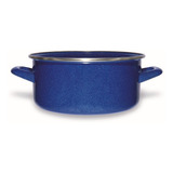 Cacerola Ekco Azul De 26 Cm De Acero Con Esmalte Vitrificado