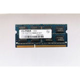 Memoria Ram Elpida 2gb 2rx8 Pc3 10600s-9-10-f1 Ddr3 Laptop