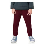 Calça Moletom Infantil Baby Deluxe Bordo Masculino