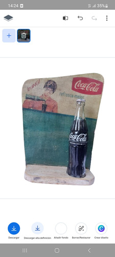 Decoración Antigua Coca Cola , Exhibidor