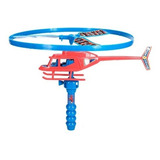 Brinquedo Interativo Infantil Helicóptero Lançador Spiderman Cor Azul E Vermelho