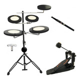 Pad De Bateria De Estudo Torelli Tbe 01 Com Pedal Rmv