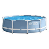 Piscina Estrutural Redondo Intex 28702 Com Capacidade De 4485 Litros De 305cm De Diâmetro  Azul