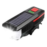 Lanterna Solar Bike Farol Led Usb Com Buzina Envio Hoje