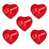 Combo X 5 Unidades Globo Corazon Te Quiero Rojo San Valentin