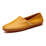 Zapatos Casual Hombre Cuero Suave Mocasines