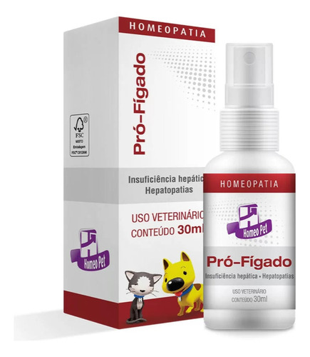 Pro Figado Homeopatia Hepática Cães E Gatos - 30ml