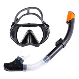 Mascara De Buceo Anti Fugas De Vidrio Templado Con Snorkel