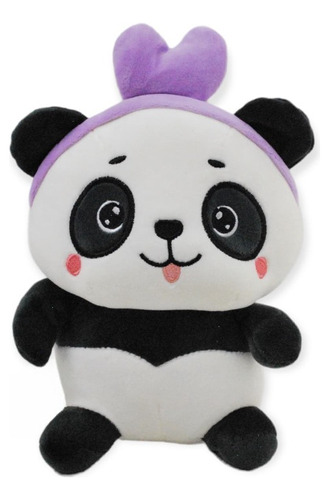 Peluche Panda Panbolis Morado Mediano 