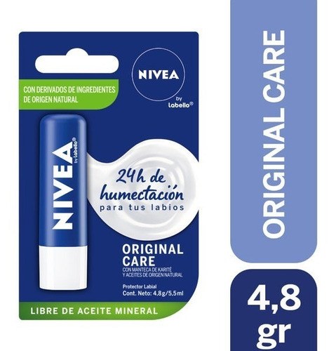 Bálsamo Labial Nivea Original Care 4,8gr