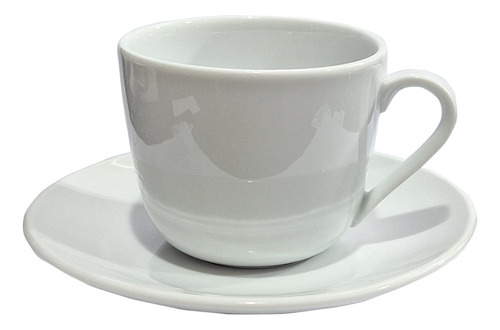 Taza Desayuno 250ml + Plato Tsuji Porcelana Linea 2100 X2 Pz