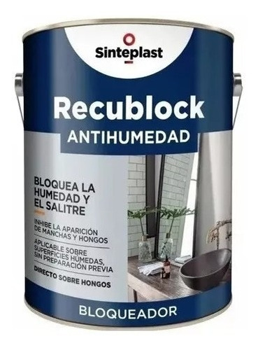 Recuplast Antihumedad Recublock X 4lt Bloqueador+ Pincel