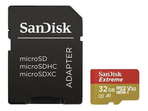  Memoria Microsd 32gb Sandisk Extreme Microsdxc U3 V30 A1 4k