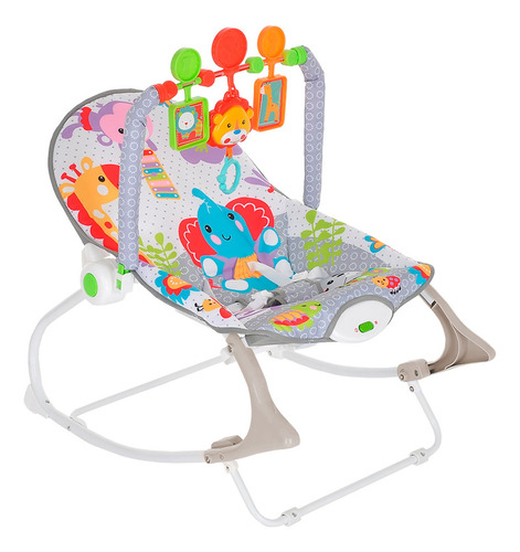 Silla Mecedora Rocker Para Bebe Color Gris Nube  