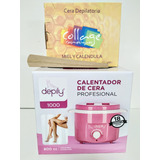 Depilador Calentador  Fundidor  Cera + Cera 450gr + Espatula