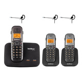Kit Aparelho Telefone Ts 5150 Bina 2 Linhas 2 Ramal Headset
