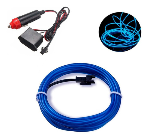 Hilo De Neon Led (el Wire) C/ Inverter 12v De 5 Mts