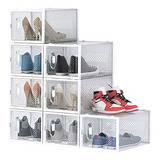 Caja Zapatos Homidec 8 Unid Transparente, Apilable,