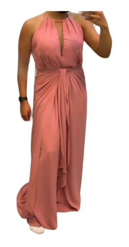 Vestido Feminino Longo De Alcinha Rose