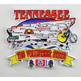 Revista De Recuerdos Coleccionable Con Mapa De Tennessee Sta