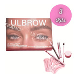 Kit Para Diseño De Cejas Ultramo C/6 Piezas Ulbrow (3 Kits)