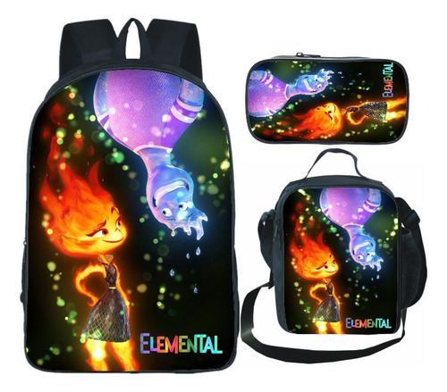 Nuevo Mochila Con Estampado Crazy Element City Primary