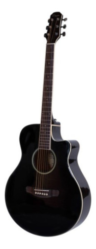 Outlet Guitarra Acústica Parquer Custom Negra
