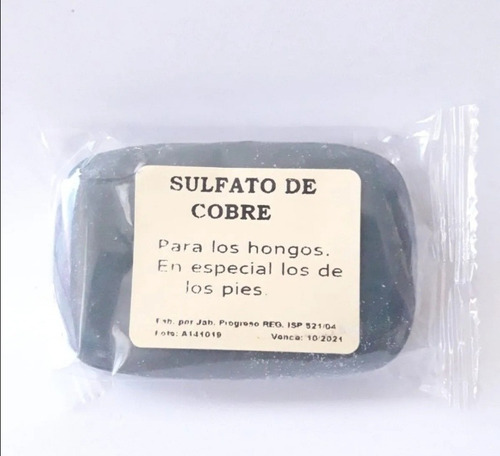 Jabón De Sulfato De Cobre En Barra. 