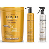 Kit Trivitt 3pçs: Hidratação+cauterização+ O Segredo Cabel.