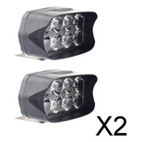 2 X Motocicleta 12v 8 Led Faros Auxiliares Faros