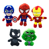 Peluche Hulk Ion Man Spiderman Capitan America Pantera Negra