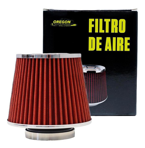 Filtro De Aire Bi-conico Competicion 63mm Rojo