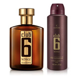 Kit Presente Perfume Masculino Club 6 Voyage Eudora