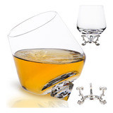 Copas De Whisky Giratorias, Bourbon, Regalos De Vino Para Ho