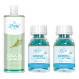 Shampoo Cola De Caballo + 2 Pack Gomitas Con Biotina Shelo