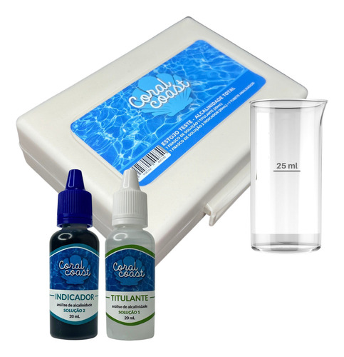 Kit Medidor De Alcalinidade Teste Limpeza Para Piscina