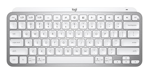 Teclado Sem Fio Logitech Mx Keys Mini Bluetooth Usb Branco