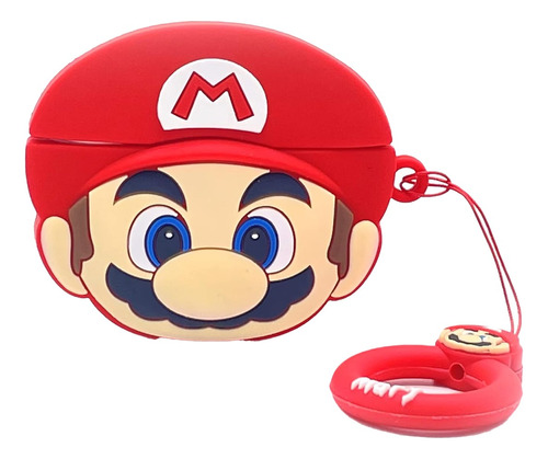 Carcasa Para AirPods 1/2 Estuche Silicona Protector Mario