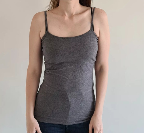 Musculosa Remera Akiabara T.1 Color Gris. Algodon Peruano 