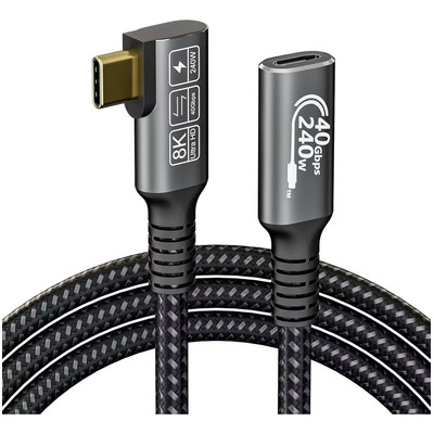 Cable Ángulo Recto De Extensión Usb4 240w Para Thunderbolt4 | Envío gratis