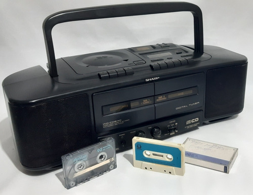 Antigo Radio Sharp Toca Fitas Cassete K7 Fm E Am Anos 80