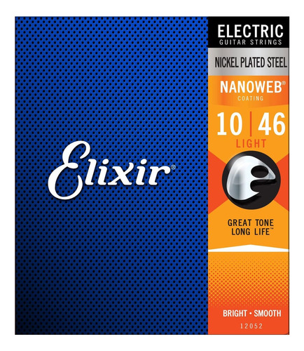 Elixir® Nanoweb 10-46 Cuerdas Para Guitarra Electrica Origin