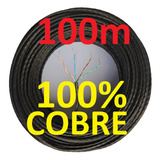 Cabo Rede Cat5e 100% Cobre Preto 100m Utp Net Lan Brasil24h