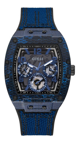 Reloj Guess Phoenix Gw0422g1 Original Color De La Correa Azul Color Del Bisel Azul Color Del Fondo Azul
