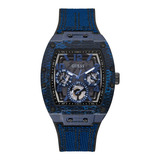 Reloj Guess Phoenix Gw0422g1 Original Color De La Correa Azul Color Del Bisel Azul Color Del Fondo Azul
