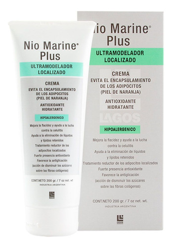 Nio Marine Plus Crema Anti Celulitis Ultramodeladora Lagos