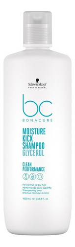Shampoo Moisture Kick Glycerol Bc Clean Schwarzkopf 1000ml